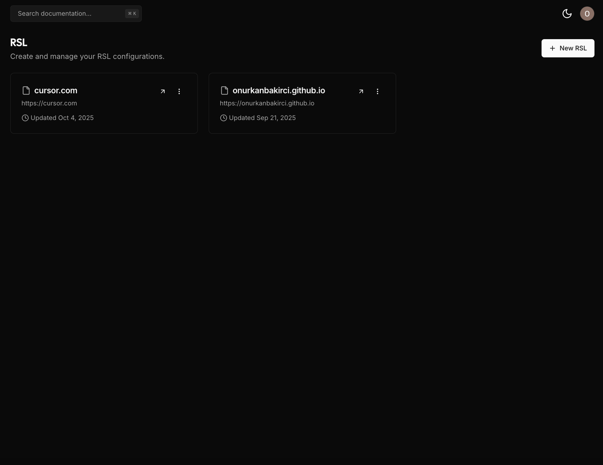 Store your all RSLs in a single place
